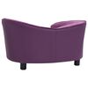 vidaXL Divano per Cani Borgogna 69x49x40cm in Peluche e Similpelle