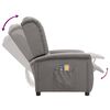 vidaXL Poltrona Massaggiante Elettrica Grigio Chiaro in Tessuto