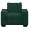 vidaXL Divano Sedia Verde Scuro 100x78x84 cm Velluto