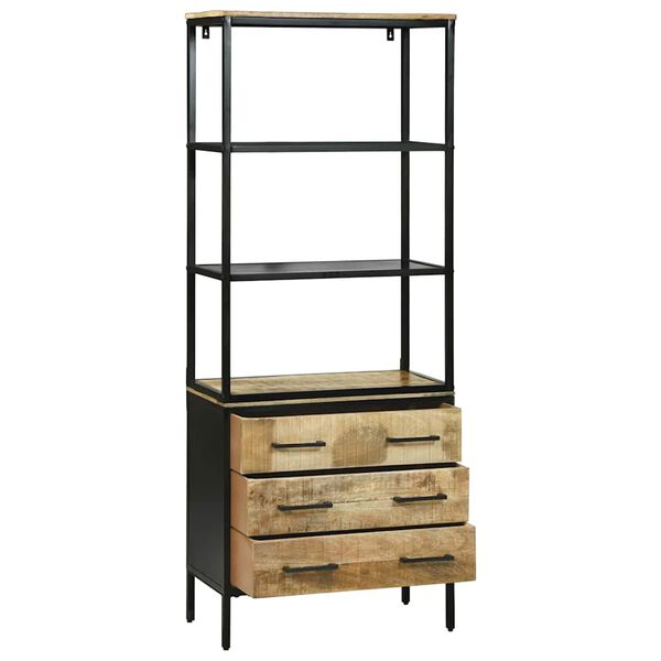 vidaXL Credenza Marrone 70 x 35 x 180 cm Legno di mango massello