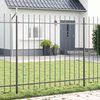 vidaXL Recinzione per Giardino 2 pcs Grigio 3,4 x 1,5 m