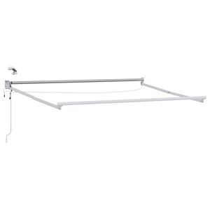 vidaXL Struttura della tenda elettrica retrattile Bianco 2,5 x 2 m