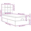 vidaXL Struttura Letto Pouf con Materassi 90x190 cm in Velluto