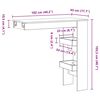 vidaXL Tavolo Bar da Parete Rovere Nero 102 x 45 x 103,5 cm