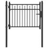 vidaXL Cancello per recinzione BAARLO 100 x 75 cm Metallo Bloccabile
