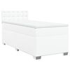 vidaXL Giroletto a Molle con Materasso Bianco 80x200 cm in Similpelle