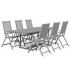 vidaXL Set da Pranzo da Giardino 7 pz in Legno Massello di Acacia