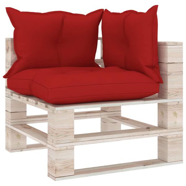 vidaXL Set Salotto Giardino su Pallet Cuscini 6 pz in Legno di Pino