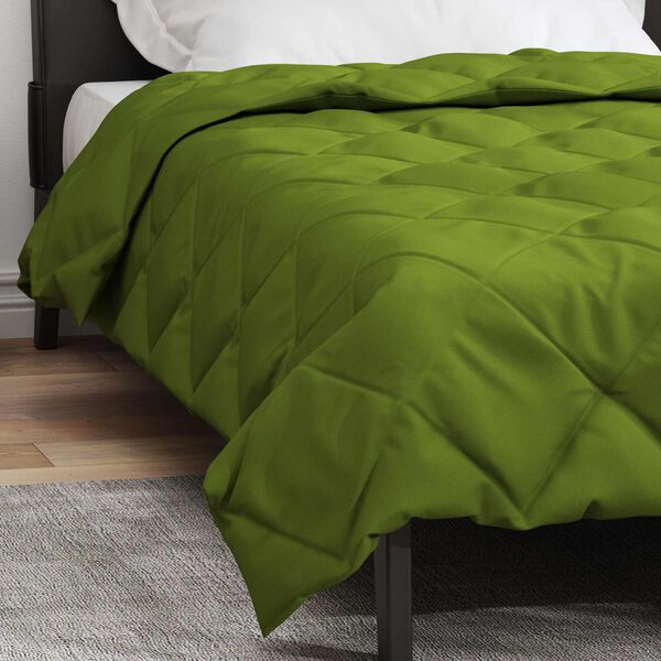 vidaXL Duvet Estivo Verde 220 x 155 cm Microfibra