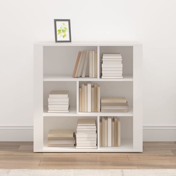 vidaXL Credenza Bianca 80x30x80 cm in Legno Multistrato