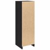 vidaXL Mobile da Bagno Rovere Nero 30 x 30 x 95 cm Legno multistrato