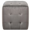 vidaXL Pouf 2 pz Grigio 30x30x30 cm in Velluto