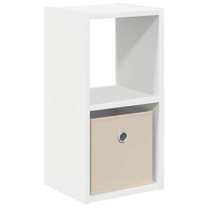 vidaXL Comodino Bianco 25,5 x 22 x 49,5 cm Legno multistrato