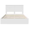 vidaXL Letto con Contenitore Bianco 140 x 200 cm Legno multistrato