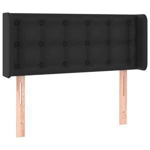 vidaXL Testiera ad Orecchio Nera 83x16x78/88 cm in Similpelle
