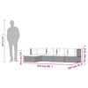 vidaXL Set Divani da Giardino 5 pz con Cuscini Nero in Polyrattan