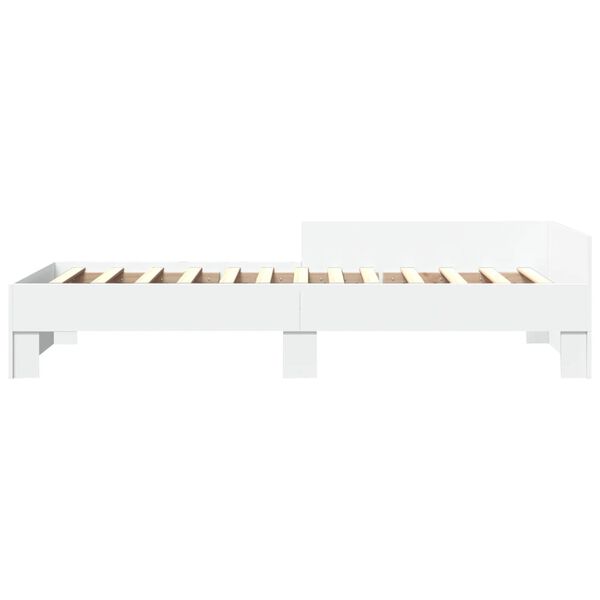 vidaXL Giroletto Bianco 75x190 cm in Legno Multistrato