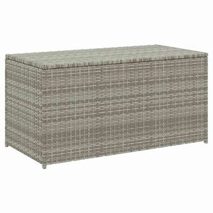 vidaXL Baule da Giardino in Polyrattan 100x50x50 cm Grigio