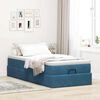 vidaXL Struttura Letto Pouf con Materasso 80x200 cm Velluto