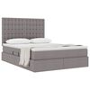 vidaXL Letto con contenitore e materasso Talpa 140 x 190 cm Poliestere