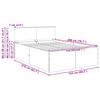 vidaXL Struttura del letto Bianco 150 x 200 cm Legno multistrato