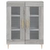 vidaXL Credenza Grigio Sonoma 69,5x34x180 cm in Legno Multistrato
