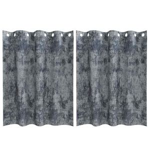 vidaXL Tende in Velluto 2 pz Grigio Argento 140 x 140 cm Velluto