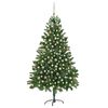 vidaXL Albero di Natale Preilluminato con Palline Verde 210 cm