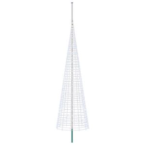 vidaXL Luci per albero di Natale con picchetti e asta per bandiera