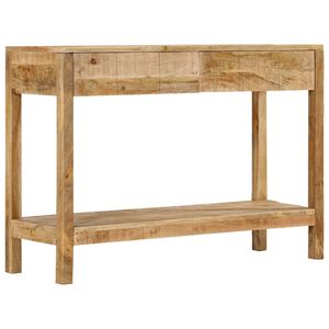 vidaXL Tavolo Consolle con 2 Cassetti 110x35x75cm Legno Massello Mango