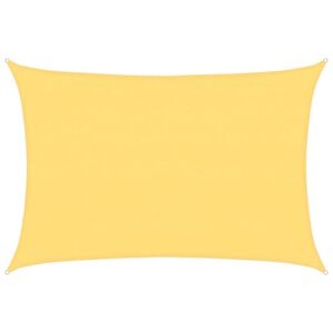 vidaXL Parasole a Vela HDPE Rettangolare 4x6 m Beige