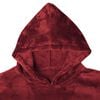 vidaXL Felpa coperta Rosso Bordeaux l Flanella