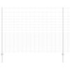 vidaXL Recinzione con Posto Argento 1,6 x 25 m Acciaio