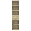 vidaXL Credenza Rovere Sonoma 45x42,5x185 cm in Legno Multistrato
