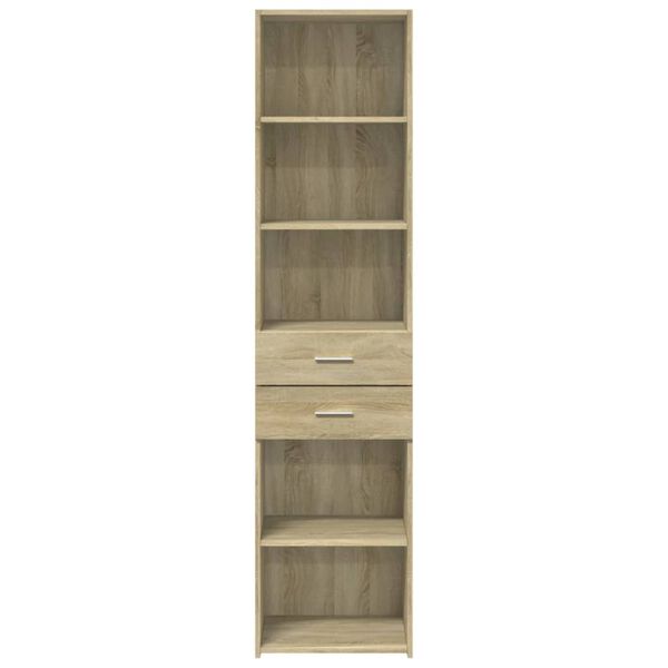 vidaXL Credenza Rovere Sonoma 45x42,5x185 cm in Legno Multistrato
