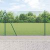 vidaXL Palo della recinzione Verde 25 x 1,5 m (12 x 12 mm mesh)