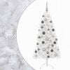 vidaXL Albero di Natale artificiale con palline 150 cm 150 LED
