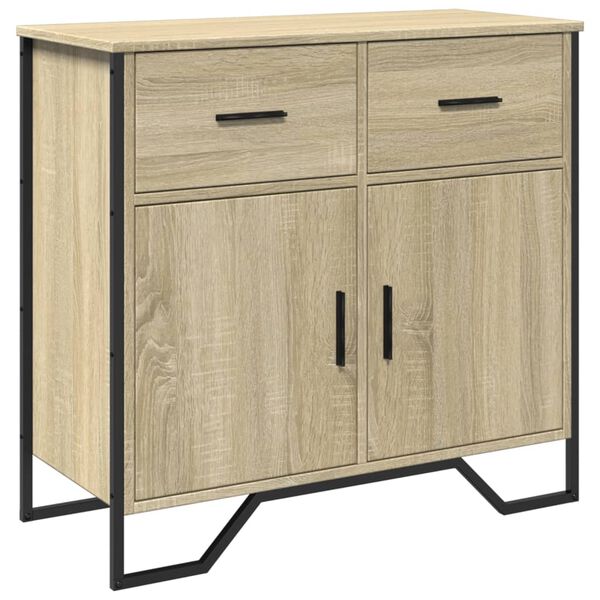 vidaXL Credenza Rovere Sonoma 79,5x35,5x74,5 cm in Legno Multistrato