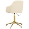 vidaXL Sedie da Pranzo Girevoli 6 pz Crema in Velluto