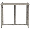 vidaXL Tavolo da Giardino Pieghevole Grigio 90x51x75 cm in Polyrattan