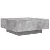 vidaXL Tavolino Salotto Grigio Cemento 80x80x31 cm Legno Multistrato