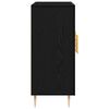 vidaXL Credenza Rovere Nero 90 x 34 x 80 cm Legno multistrato