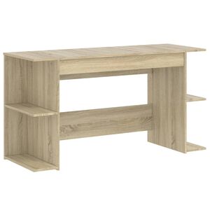 vidaXL Scrivania Rovere Sonoma 140x50x75 cm in Legno Multistrato