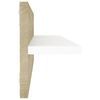 vidaXL Mensole Muro 4pz Bianco e Sonoma 60x11,5x18cm Legno Multistrato