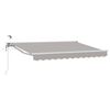 vidaXL Tettuccio Elettrico Retrattile Grigio chiaro e bianco 3 x 2,5 m
