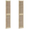 vidaXL Porta per Armadio con porta 2 pcs Naturale 201 x 2,1 x 39,5 cm