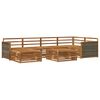 vidaXL Set di divani da esterno 7 pcs Naturale