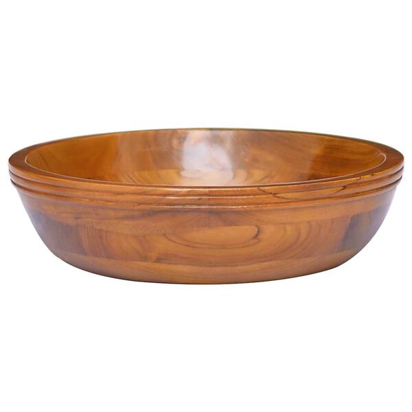 vidaXL Lavabo in Legno Massello di Teak &Phi;40x10 cm