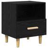 vidaXL Armadio da Notte Rovere Nero 40 x 35 x 47 cm