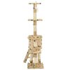 vidaXL Albero per Gatti e Tiragraffi Sisal 138 cm Zampe Stampate Beige